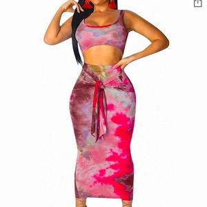 Two piece skirt set